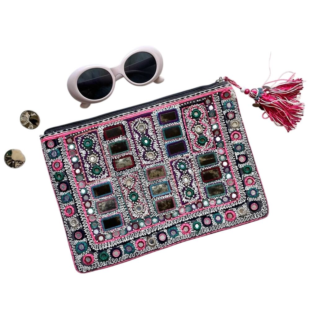 Star Mela Embroidered Clutch
